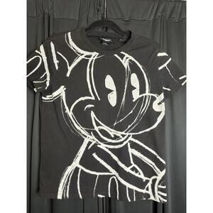 Ladies Desigual  Disney Mickey Mouse T-Shirt black Large